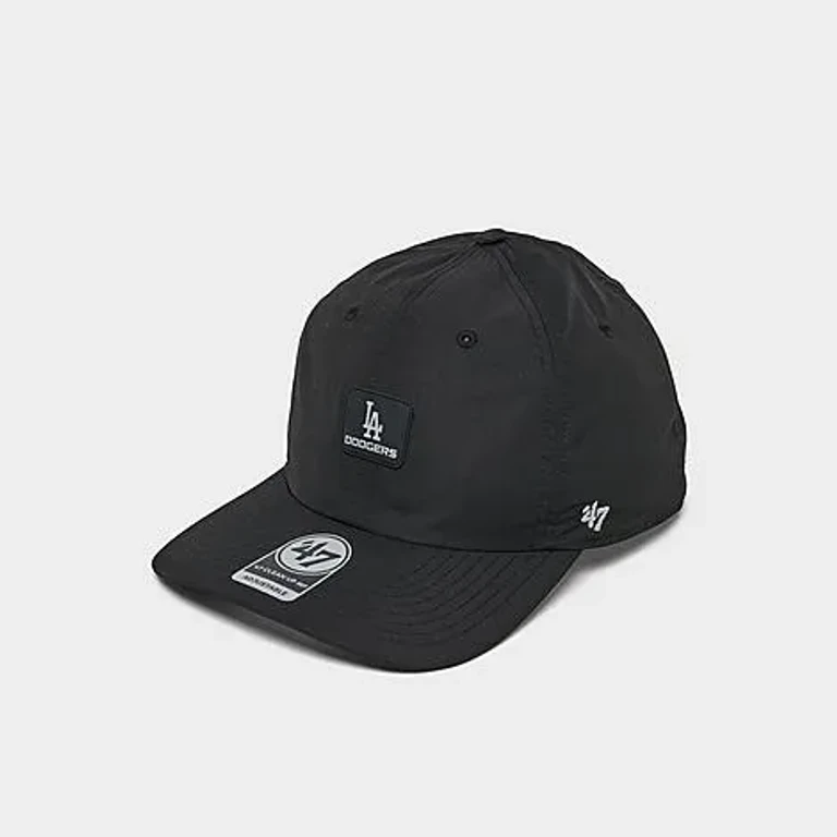 47 Brand '47 Los Angeles Dodgers MLB Clean Up Mid Fit Strapback Hat in Black