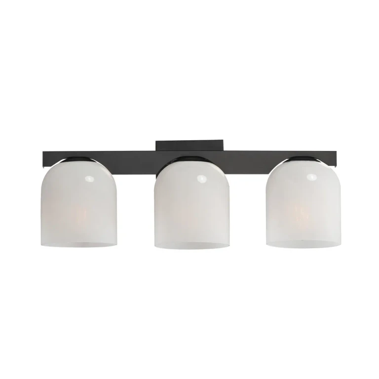 Black Three Light Bath Vanity from the Scoop Collection