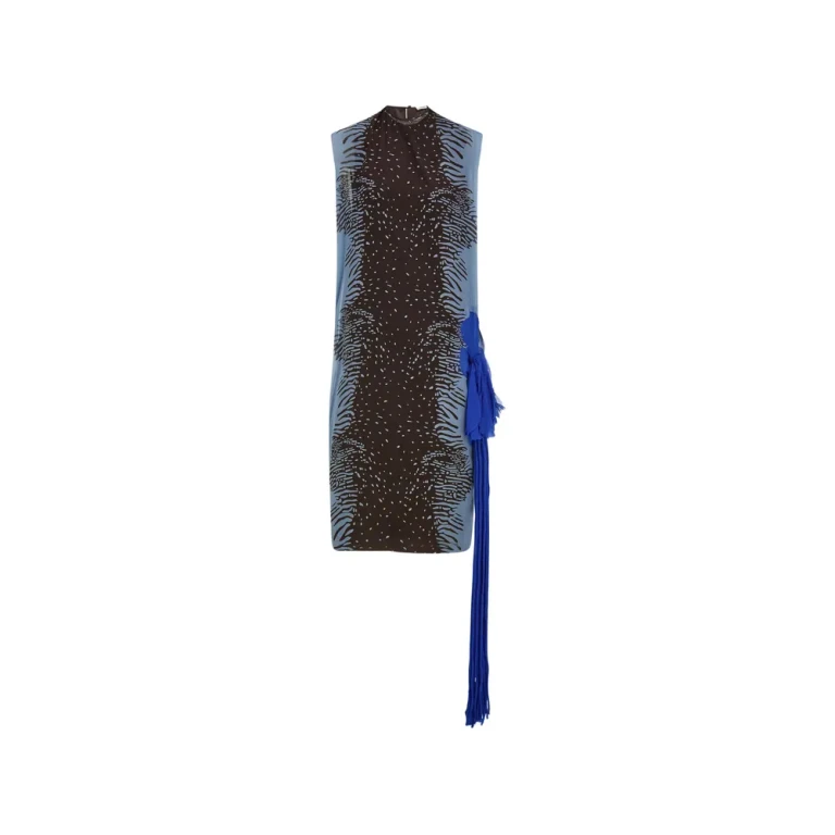 Ferragamo Silk Dress With Flower Detail