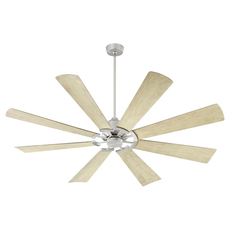 Satin Nickel 72"Patio Fan from the Mod Collection