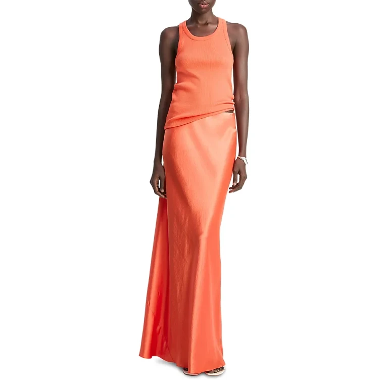 Vince Satin Maxi Skirt