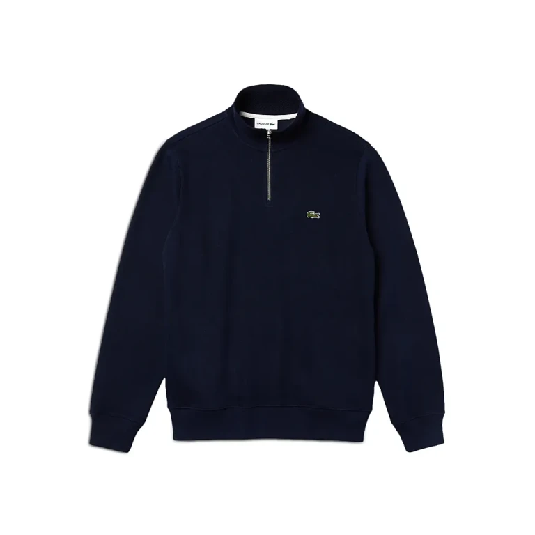 Lacoste Mock Neck Quarter Zip Pullover