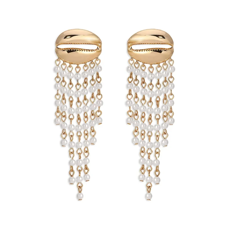 Ettika Mykonos Shell Dangle Earrings