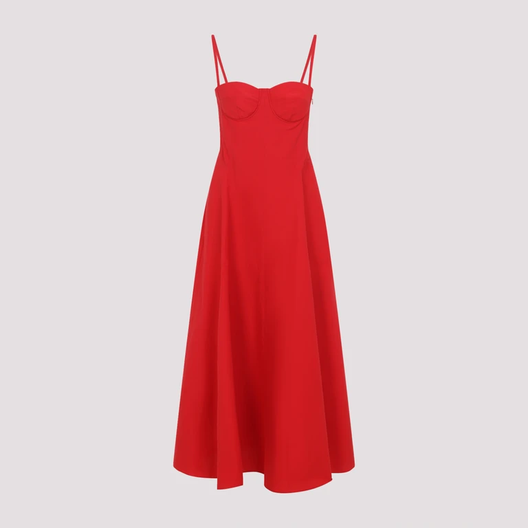 Ralph Lauren Collection Ralph Lauren Purple Collection Marigot Midi Dress Red - Women