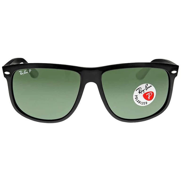Ray Ban Boyfriend Polarized Green Rectangular Mens Sunglasses RB4147 601/58 60