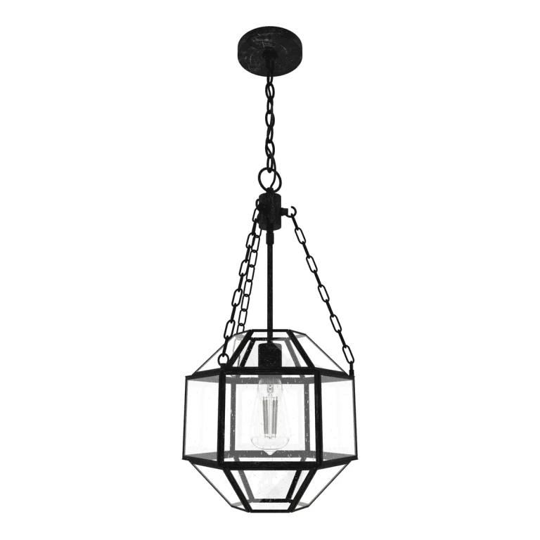 Hunter Indria 1-Light Pendant in Rustic Iron