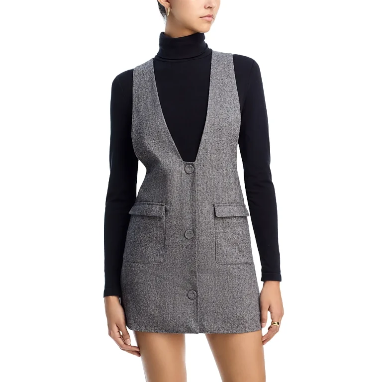 French Connection Wool Blend Mini Dress