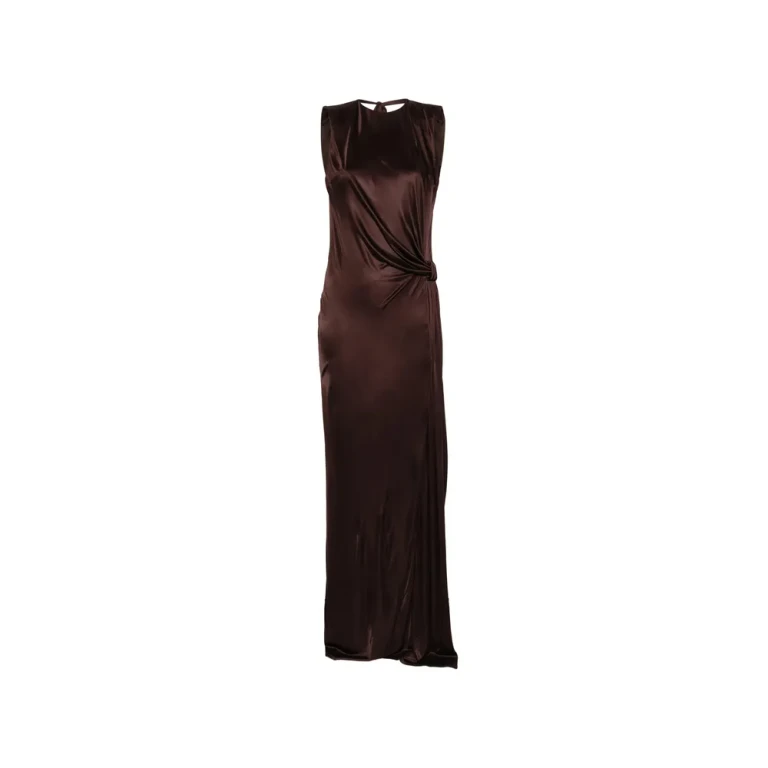Elisabetta Franchi Crystal-embellished Open-back Maxi Dress