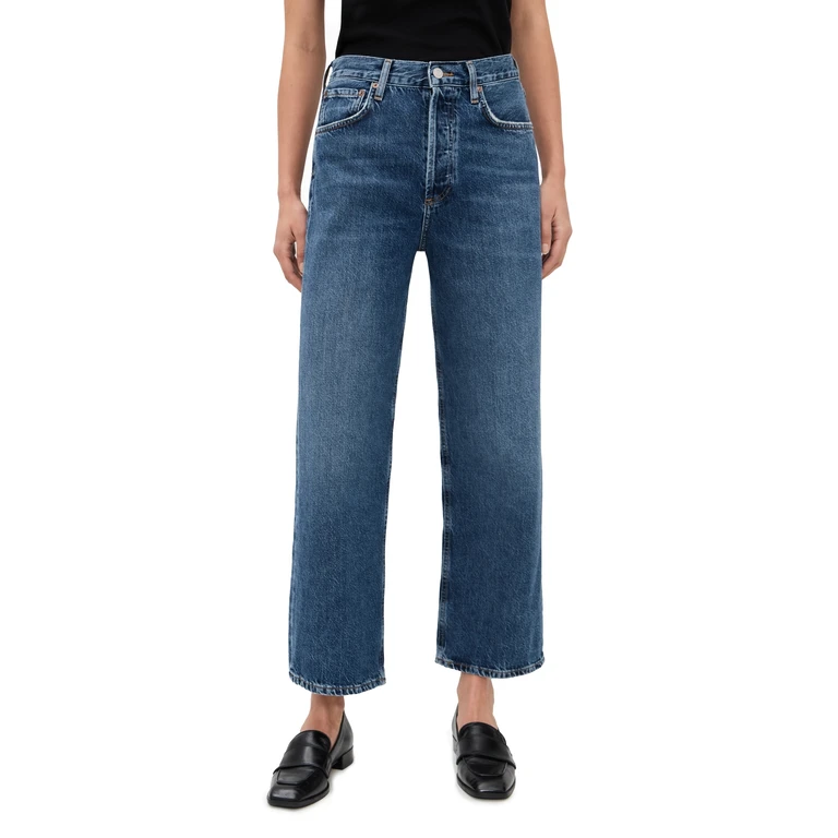 Agolde Ren High Rise Wide Leg Jeans in Control