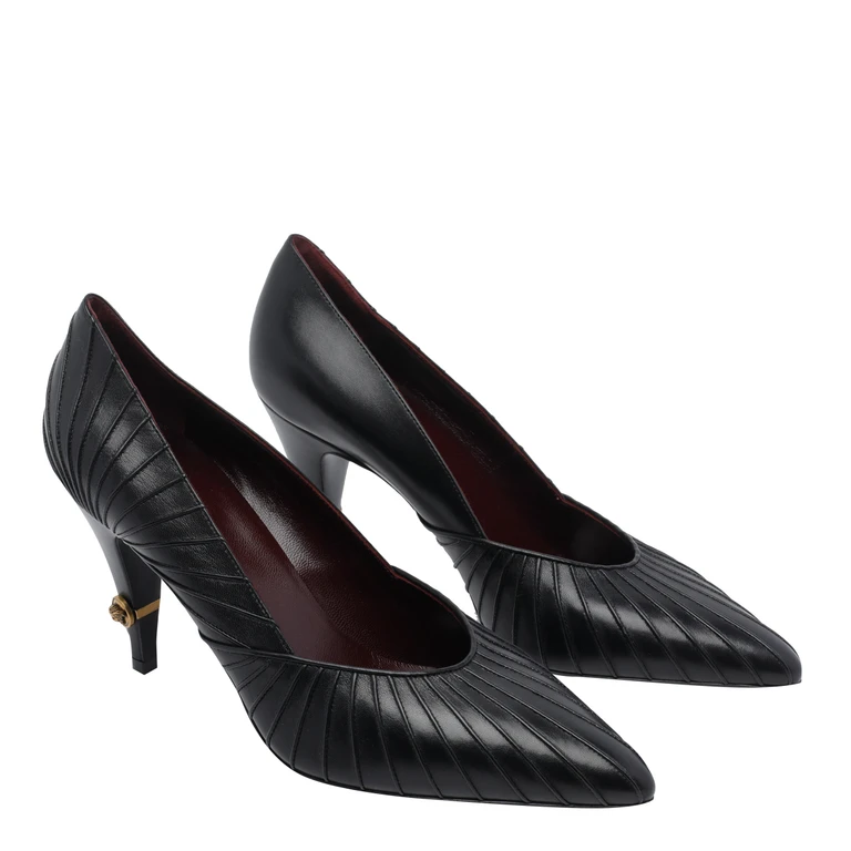 Versace With Heel Black Gold - Women