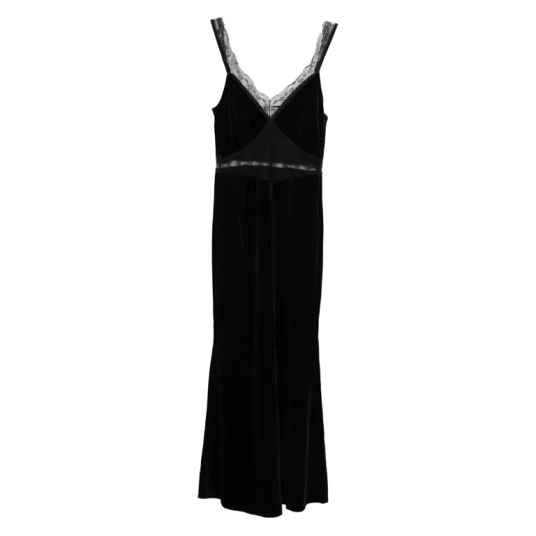 Never Fully Dressed Lace-panel Midi Dress