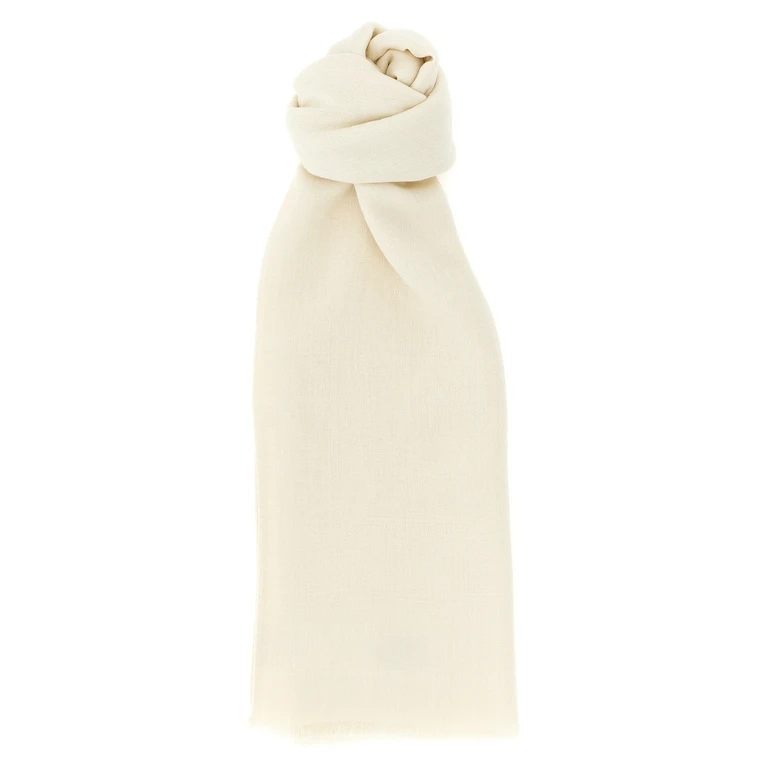 Beige Wool Scarf - Women
