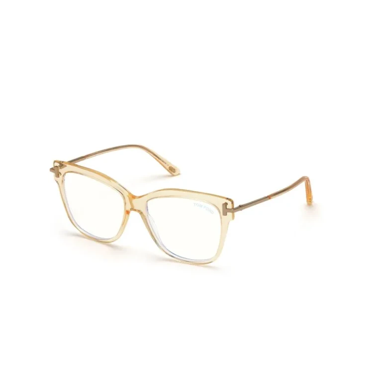 Tom Ford Blue Light Block Butterfly Ladies Eyeglasses FT5704-B 042 54