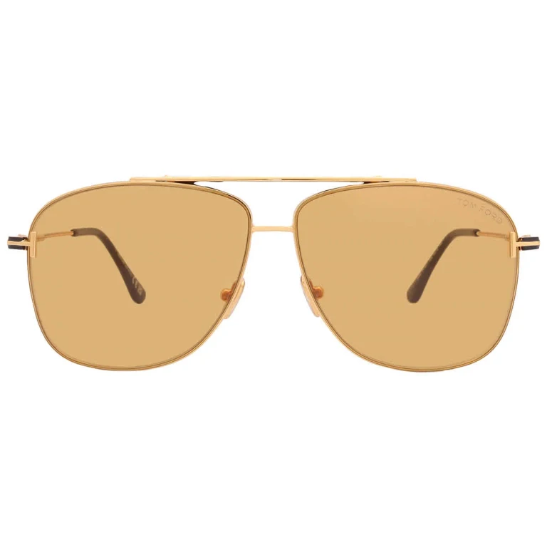 Tom Ford Jaden Amber Navigator Mens Sunglasses FT1017 30E 60