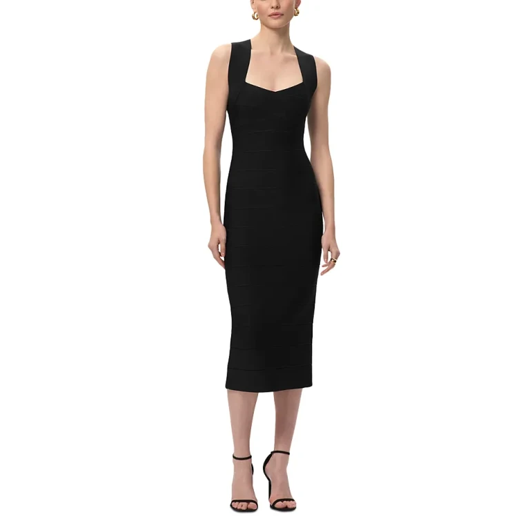 Herve Leger Halter X The Sandra Dress