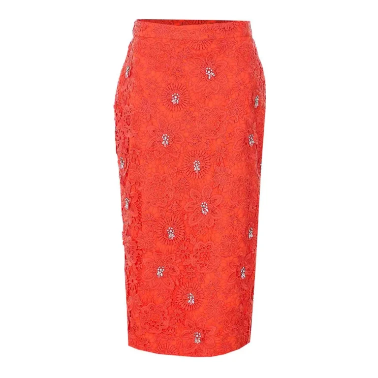 Essentiel Antwerp Jupe Midi - Orange