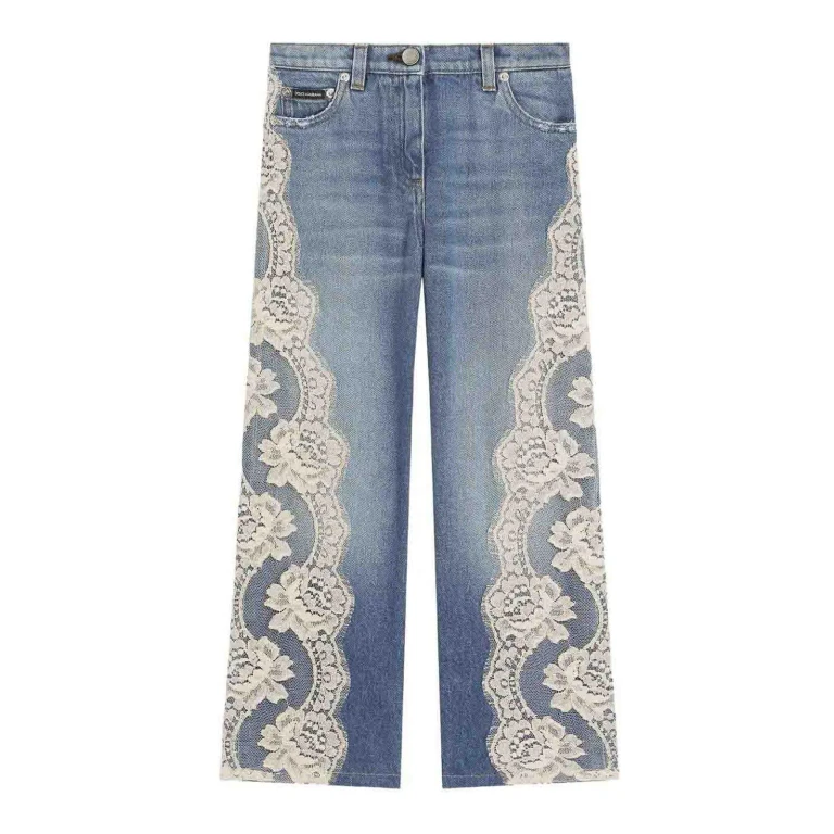 Dolce & Gabbana Jr Jean Droit - Bleu