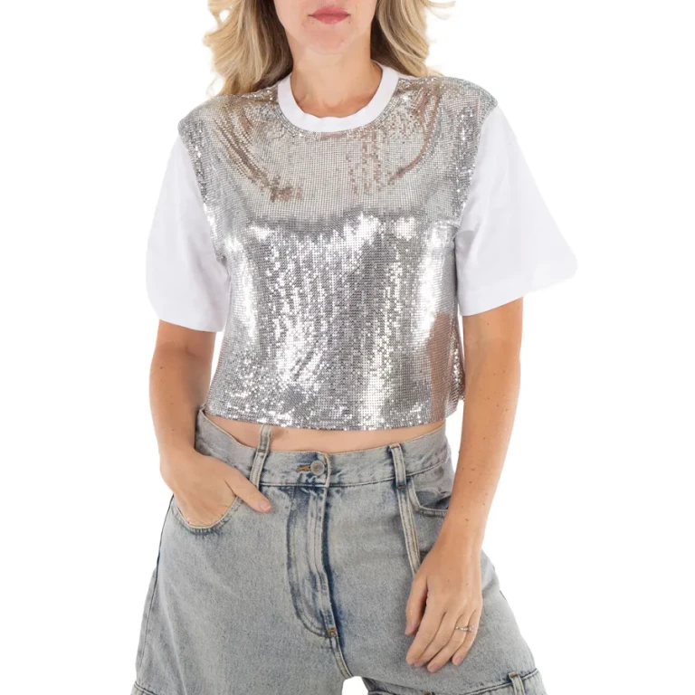 Rabanne Metallic Mesh T-Shirt