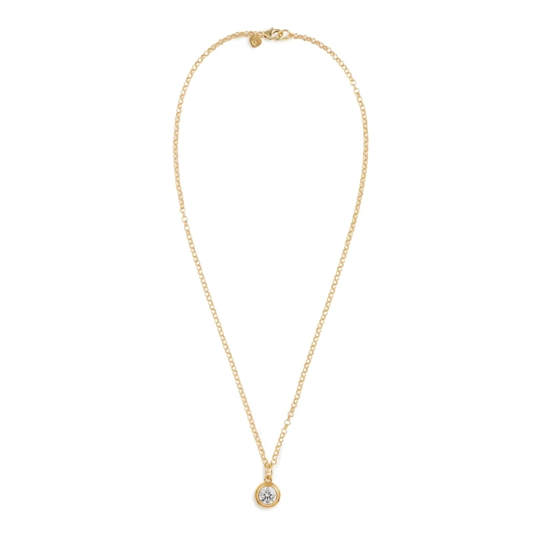 HART Bezel Mini Belcher Chain Necklace Gold One Size