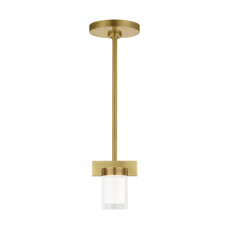 Natural Brass LED Pendant from the Esfera Collection