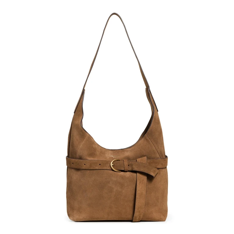 rag & bone Lexington Suede Bucket Bag Golden Brown One Size