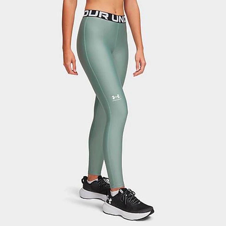 Under Armour Women's Heatgear Leggings in Silica Green/White Size: XS