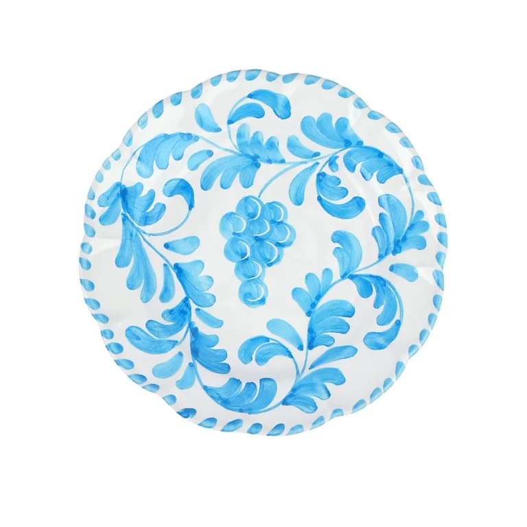 Vietri Arezzo Aqua Salad Plate