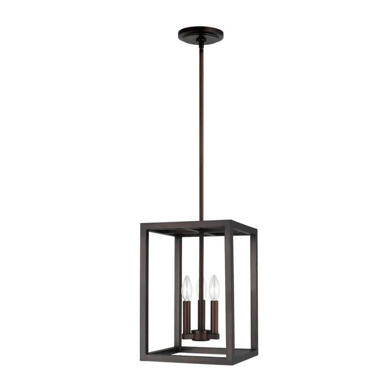 Sea Gull Moffet Street 3-Light Foyer Light in Bronze - 5134503-710