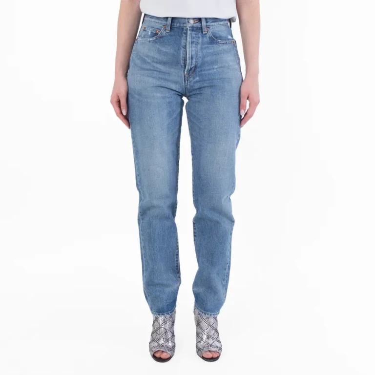 Saint Laurent Womens Slim Fit Denim Jeans