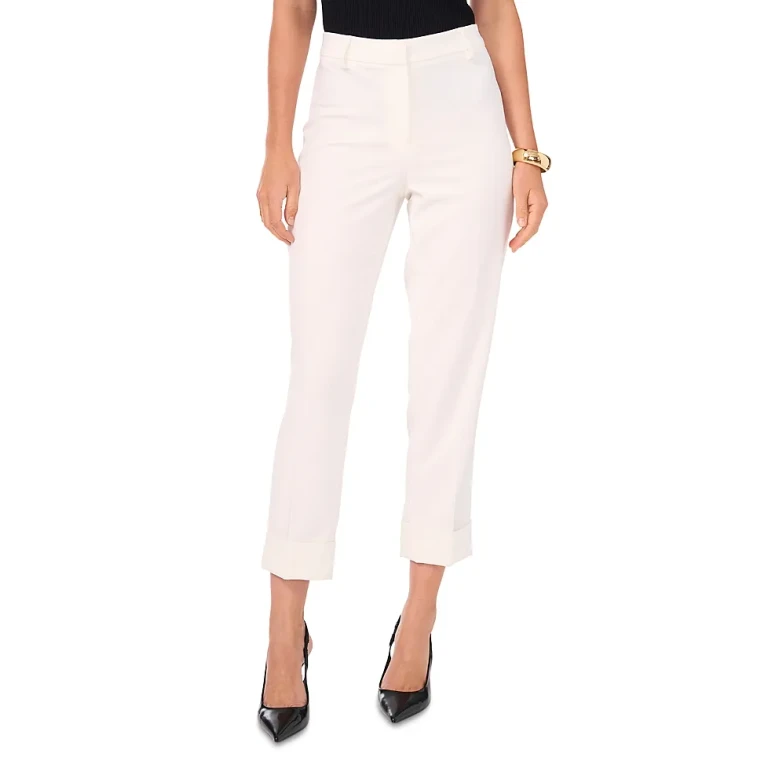 Vince Camuto Creased Cuffed Pants