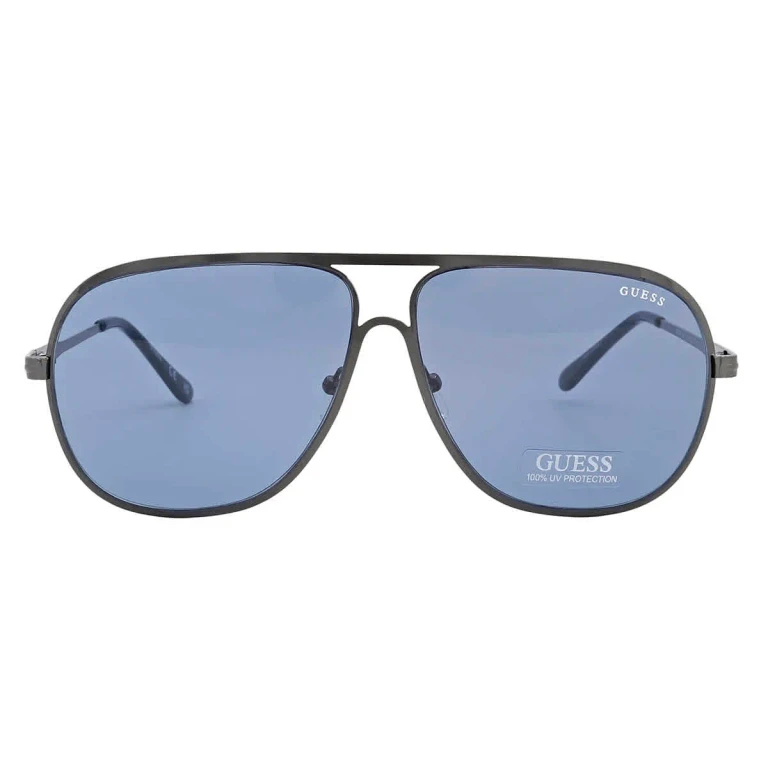 Guess Factory Blue Pilot Unisex Sunglasses GF0208 08V 60