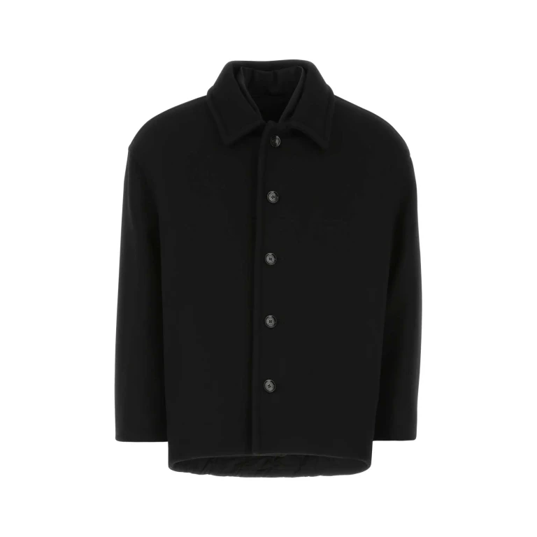 Valentino Garavani Black Wool Blend Coat