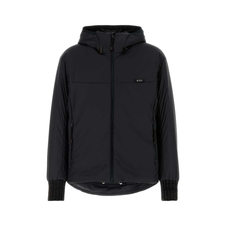 Prada Charcoal Re-nylon Padded Jacket