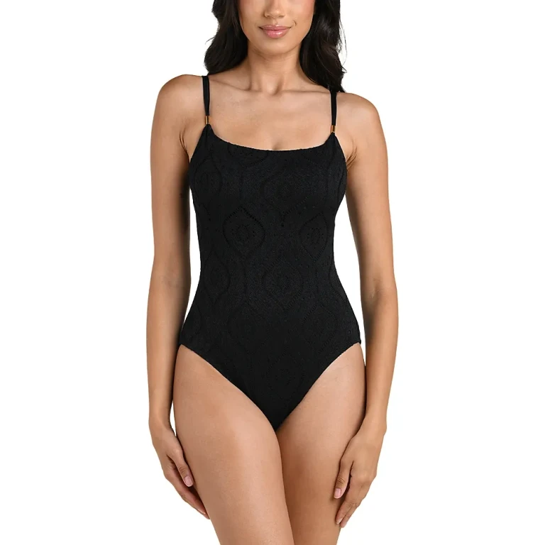La Blanca Mantra Eyelet One Piece Swimsuit