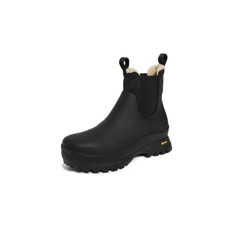Loeffler Randall Tara Weather Boots Black/Cream 8.5