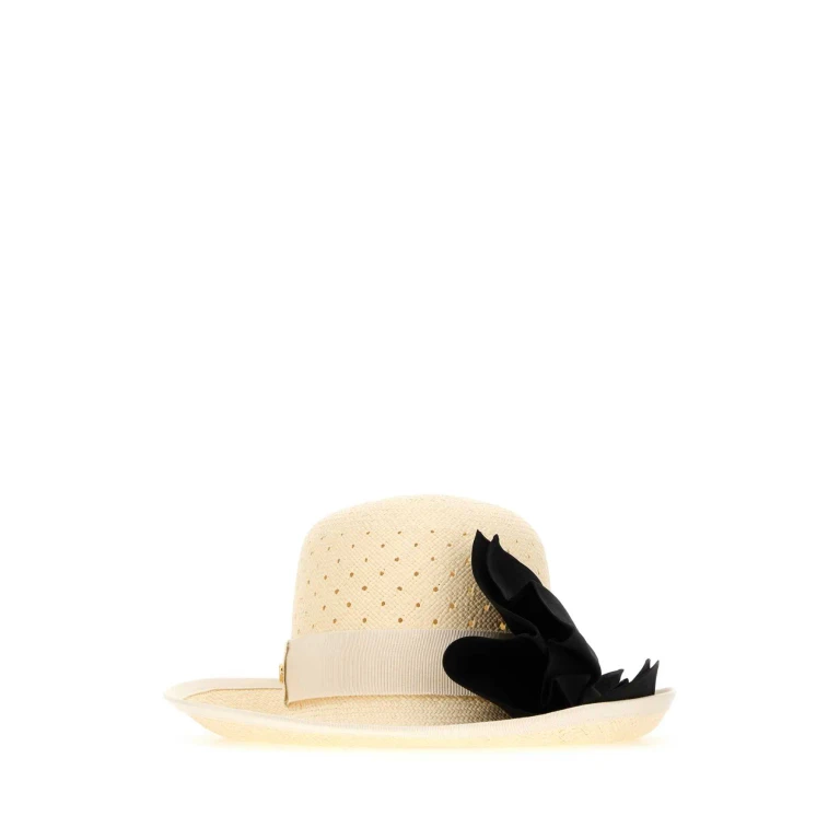 Valentino Garavani Straw Vlogo Signature Hat