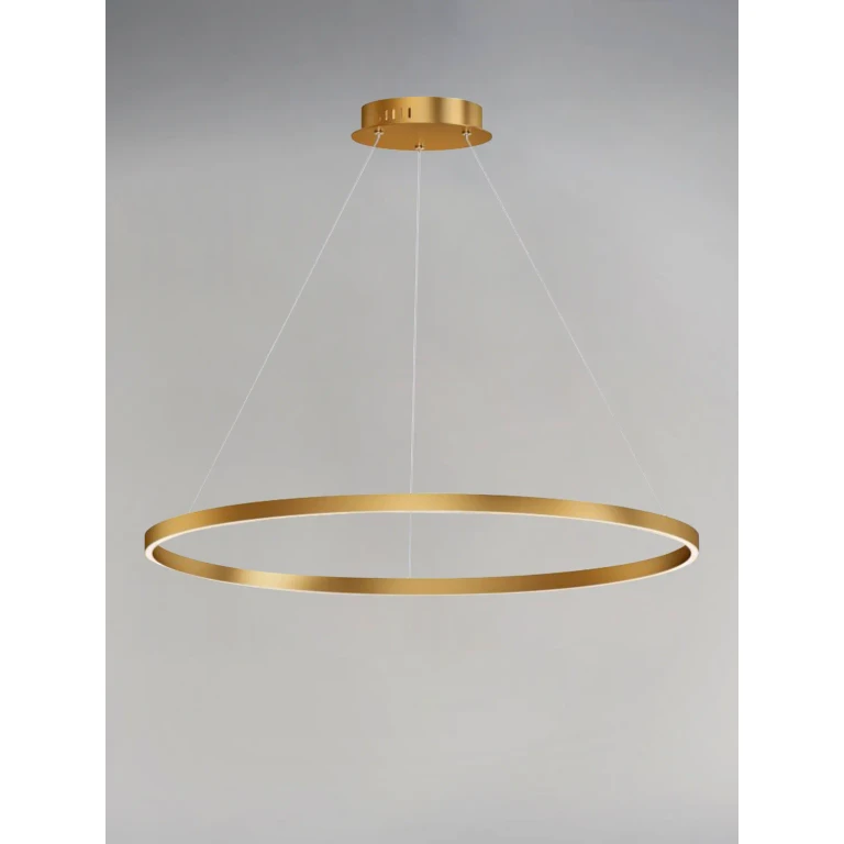 Gold LED Pendant from the Groove WiZ Collection