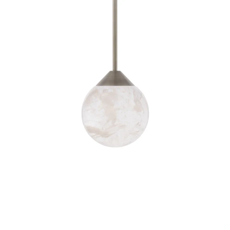Quest 1-Light LED Mini Pendant in Brushed Nickel
