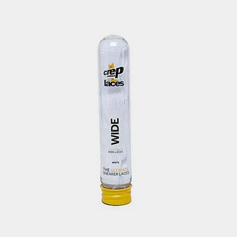 Crep Protect Pre-Treated Wide Laces in White