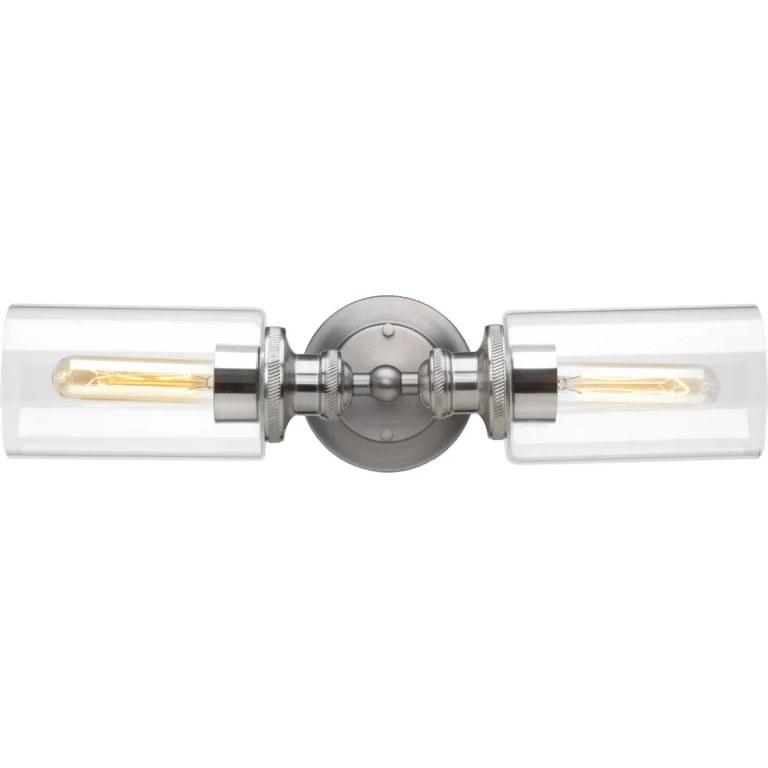 Antique Nickel Two Light Bath Bracket from the Archives Collection