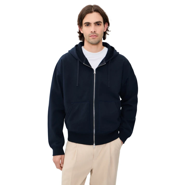 Reigning Champ Relaxed Zip Hoodie Hgrey XS