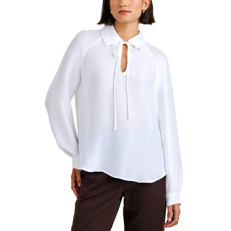 Bella Dahl Collared Raglan Sleeve Top