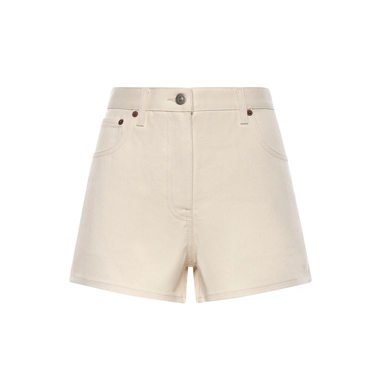 Valentino Garavani Shorts White Cotton - Women