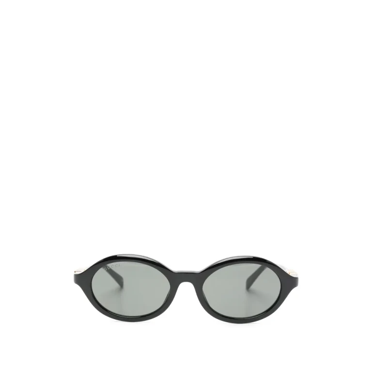 Gucci Logo Oval-frame Sunglasses
