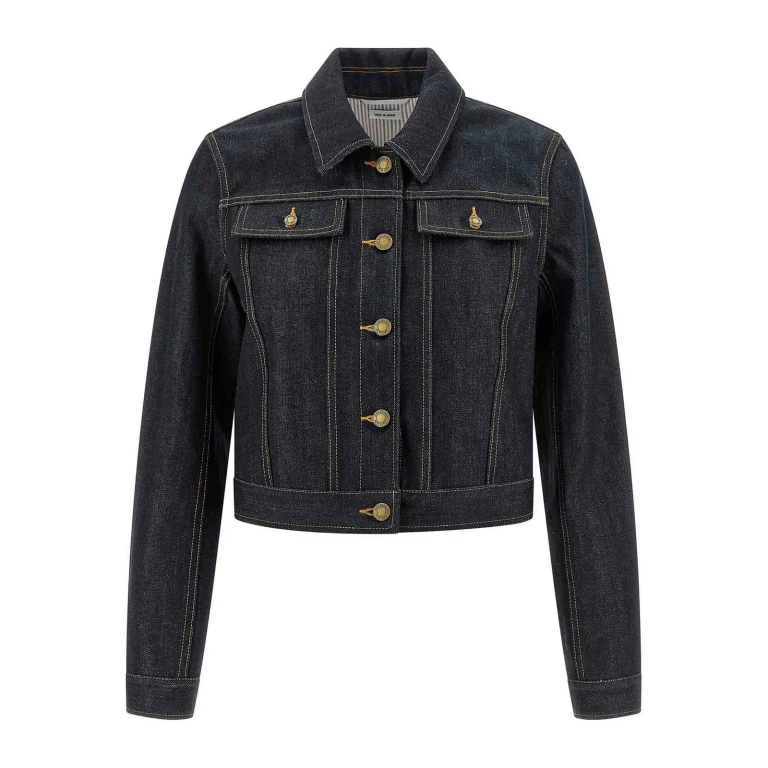 Thom Browne Veste En Jean - Bleu