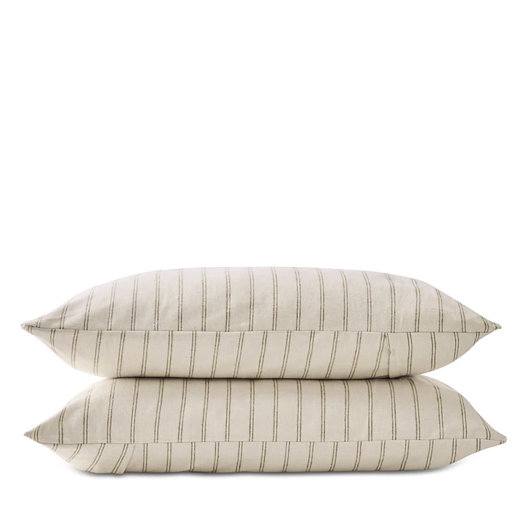 Christy Flannel Marl Stripe King Pillowcase, Pair