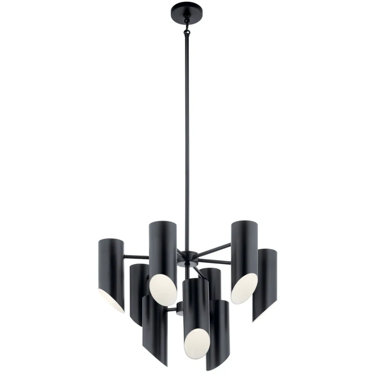 Trentino 9-Light Transitional Chandelier in Black