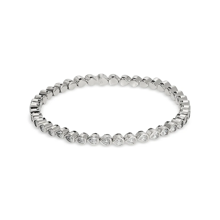 Nadri Dazzle Cubic Zirconia Bezel Stretch Bracelet