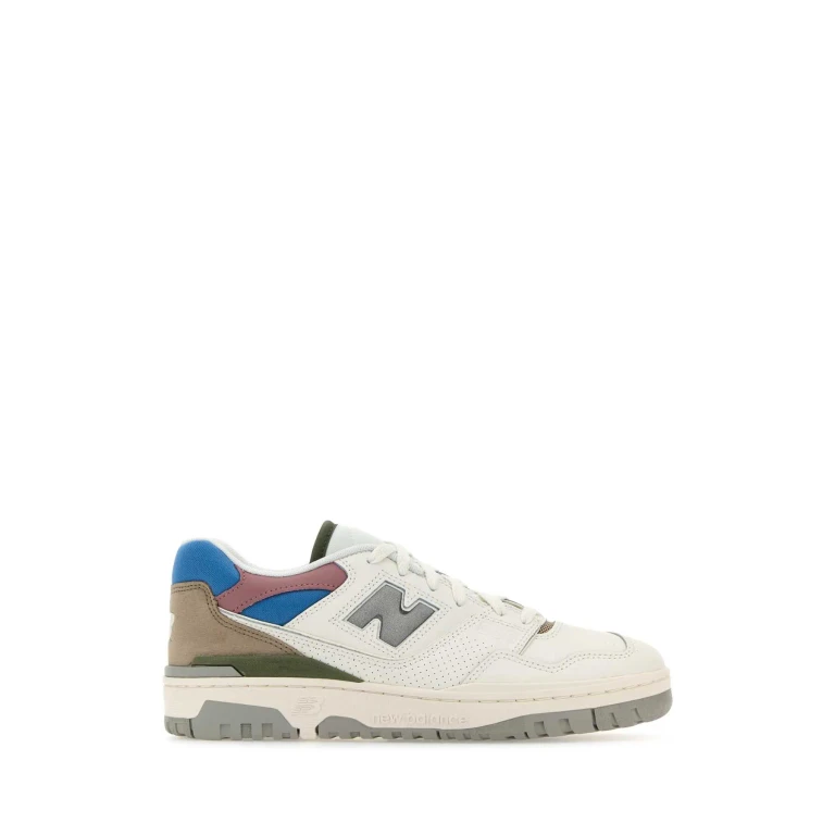 New Balance Multicolor Leather 550 Sneakers Offwhibeiblu - Men