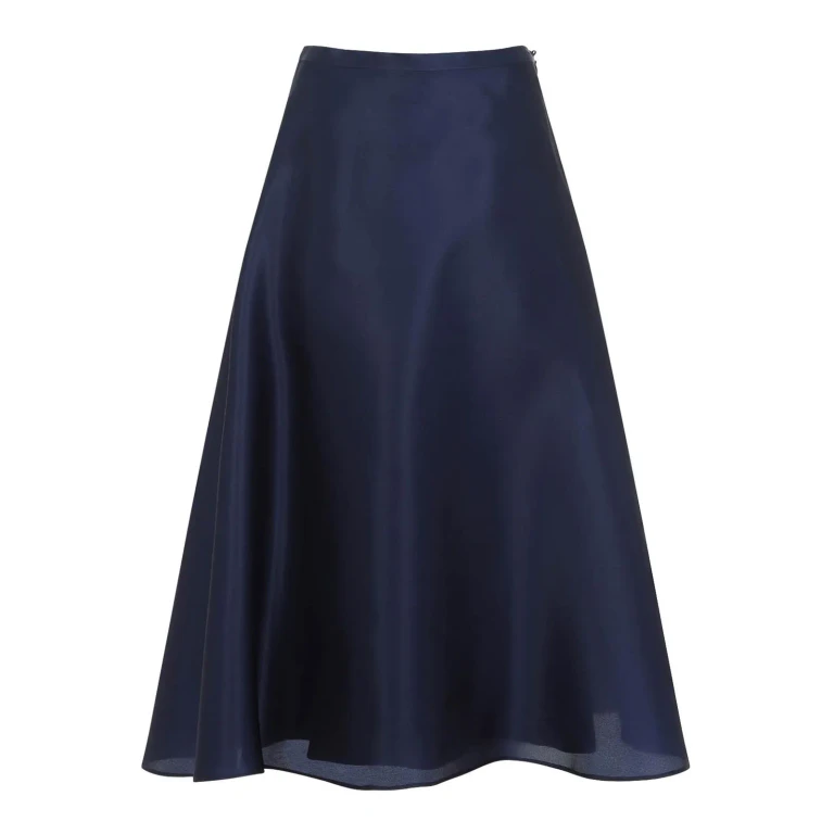 Alberta Ferretti Jupe Midi - Bleu